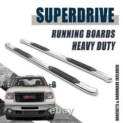 4 Bent Chrome Side Steps Boards Nerf Bars Fit 2009-2018 Dodge Ram 1500 Crew Cab