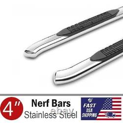 4 Chrome Curved Nerf Side Steps Bars For 2003-2009 Dodge Ram 2500 3500 Quad Cab