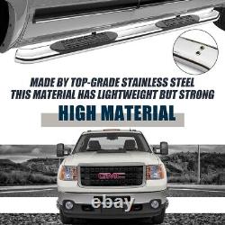 4 Chrome Nerf Bars Side Steps For 2005-2023 Toyota Tacoma Access / Extended Cab