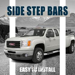 4 Chrome Side Steps Nerf Bars For 2005-2022 Toyota Tacoma Access / Extended Cab
