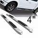 4 Polished Curved Nerf Side Steps Bars For 2009-2018 Dodge Ram 1500 Quad Cab