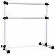 4' Portable Double Freestanding Ballet Barre Stretch Dance Bar Height Adjustable