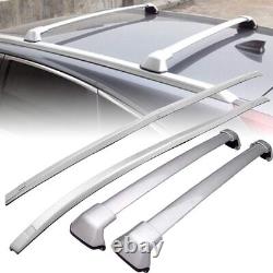 4Pcs Roof Rack Side Rails + Cross Bars for 2012-2016 Honda CRV CR-V Cargo Silver