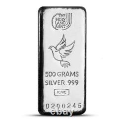 500 Gram Holy Land Mint Cast Silver Bar (New)