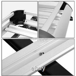 50x38 Aluminium Car Roof Rack Basket Tray Luggage Cargo Carrier With Free Bars