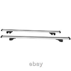 53 Rooftop Rack Cross Bar Luggage Cargo Carrier Silver For Chevrolet Suburban