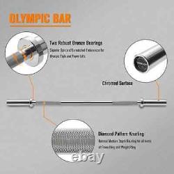 5FT 6FT 7FT Olympic Bar Solid Weight Lifting Barbell Bar Gym Strength Training