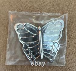 5oz YPS Yeager's Poured Silver Butterfly 999 Fine Silver Bar New Sealed