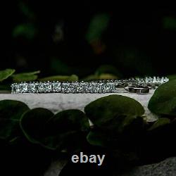 6.00 Ct Princess Cut VVS1/D Diamond Ladies Tennis Bracelet 14K White Gold Over
