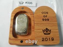 # 6 2019 Skeleton Tombstone with Wooden Box Limited Edition New # 6