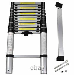 6.2m Telescopic Folding Extendable Extension Ladder + Bar Steps 20.3ft Ladders