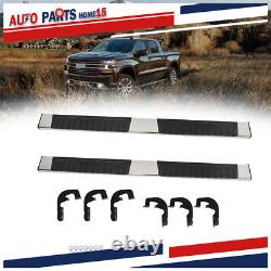 6 Running Board Nerf Bars Side Steps SS For 2020-2022 Silverado 2500HD 3500HD