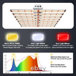 640W 8Bars Samsung Spider LED Grow Lights Dimmable Growing Lamps For Seed start