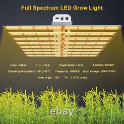 640W 8Bars Samsung Spider LED Grow Lights Dimmable Growing Lamps For Seed start
