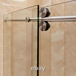 68-72Wx79Hx36D Shower Enclosure ULTRA-D Brushed Nickel by LessCare