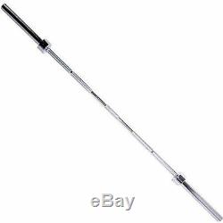 7' Foot 84 Inch Chrome Olympic Barbell 40 LB. Bar Weight Workout Gym Bench Work