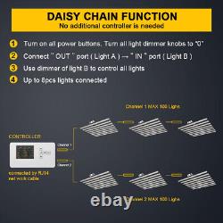 800W Dimmable Commercial Grow Lights Daisy Chain Detachable 2.9umol/J