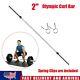 86 Chrome Straight Bar Olympic Barbell Weight lifting Bar Workout Gym 330 LBS