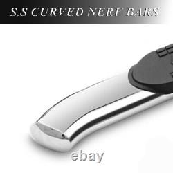 99-13 GMC Sierra 1500/2500/3500 Regular Cab 5 Curved Chrome Nerf Bar Side Steps