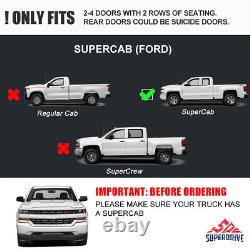 99-16 FORD F-250 350 450 Super Duty Super Cab 4 Oval Running Boards Side Steps