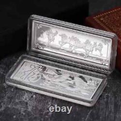 999 Pure Silver Bar Dragon Play Bead Silver Bullion SilverCollection /Random one