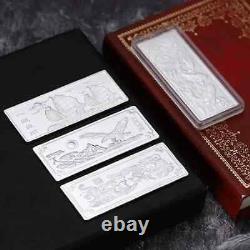 999 Pure Silver Bar Dragon Play Bead Silver Bullion SilverCollection /Random one