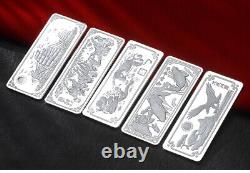 999 Pure Silver Bar Dragon Play Bead Silver Bullion SilverCollection /Random one