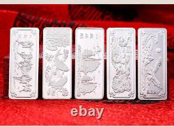 999 Pure Silver Bar Dragon Play Bead Silver Bullion SilverCollection /Random one