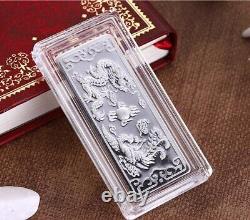 999 Pure Silver Bar Dragon Play Bead Silver Bullion SilverCollection /Random one