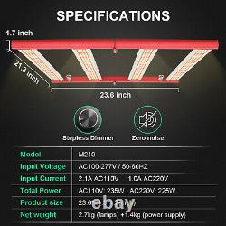 AGLEX 240W LED Grow Light Bar Full Spectrum for Indoor Commercial Grow Lights