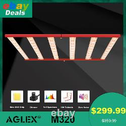 AGLEX 320W LED Grow Light Full Spectrum 6Bars for Indoor Plants Flower