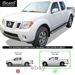 APS Running Board Step 6in Aluminum Silver Fit Nissan Frontier Crew Cab 05-24