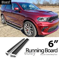 APS Running Board Style Step 6in Aluminum Silver Fit Dodge Durango 4-Door 11-24