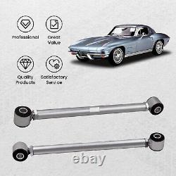 Adjustable Rear Strut Rods Bar withRubber Bushing for Chevrolet Corvette 63-79 Set