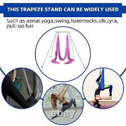 Aerial Stand Portable Aerial Rig Frame Yoga Swing Bar with39Ft Yoga Swing