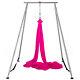 Aerial Trapeze Stand Aerial Rig Yoga Swing Bar Portable Frame with39ft Aerial Silk