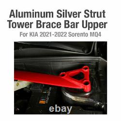 Aluminum Silver Strut Tower Brace Bar Upper For KIA 2021-2022 Sorento MQ4