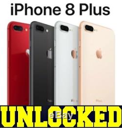 Apple iPhone 8 Plus 64GB 256GB (GSM UNLOCKED) Gray Silver RED SEALED (W)