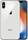 Apple iPhone X 256GB Silver (Unlocked) A1901 (GSM) + FREE Tempered Glass