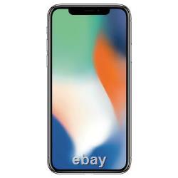 Apple iPhone X 64GB GSM Unlocked AT&T T-Mobile Silver Smartphone