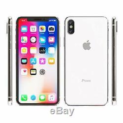 Apple iPhone X 64GB Silver Factory GSM Unlocked AT&T / T-Mobile Smartphone