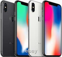 Apple iPhone X Unlocked 64GB / 256GB Silver / Gray AT&T / T-Mobile