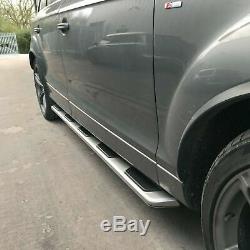 Audi Q7 2005-2015 OEM Style Stainless Steel Side Steps And Bars Running Boards