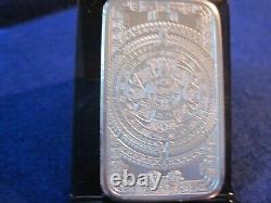 Aztec Calendar 5oz Silver Bar. 999 Fine Silver