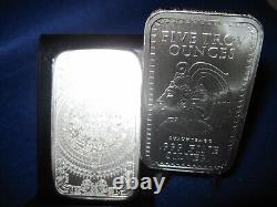 Aztec Calendar 5oz Silver Bar. 999 Fine Silver