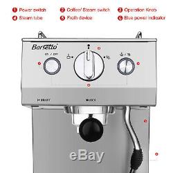 Barsetto Espresso Machine 15 Bar with Milk Frother Espresso Maker Pump 1050 W