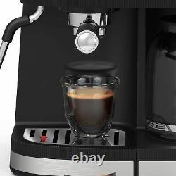 Bella Pro Series Combo 19-Bar Espresso and 10-Cup Drip Coffee Maker Stain