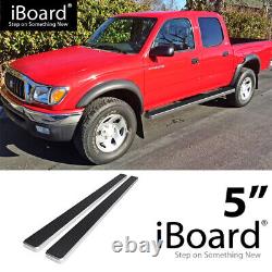 Board 5in Stainless Steel Polished Fit Toyota Tacoma Double Cab Crew Cab 01-04
