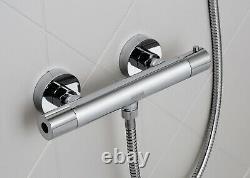 Bristan Zing Thermostatic Cool Touch Shower Bar Valve Exposed Mixer Handset Fast