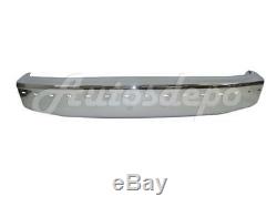 Bundle For 92-96 Ford F150 250Ld / Bronco Front Bumper Chrome Bar Pad Valance 3P